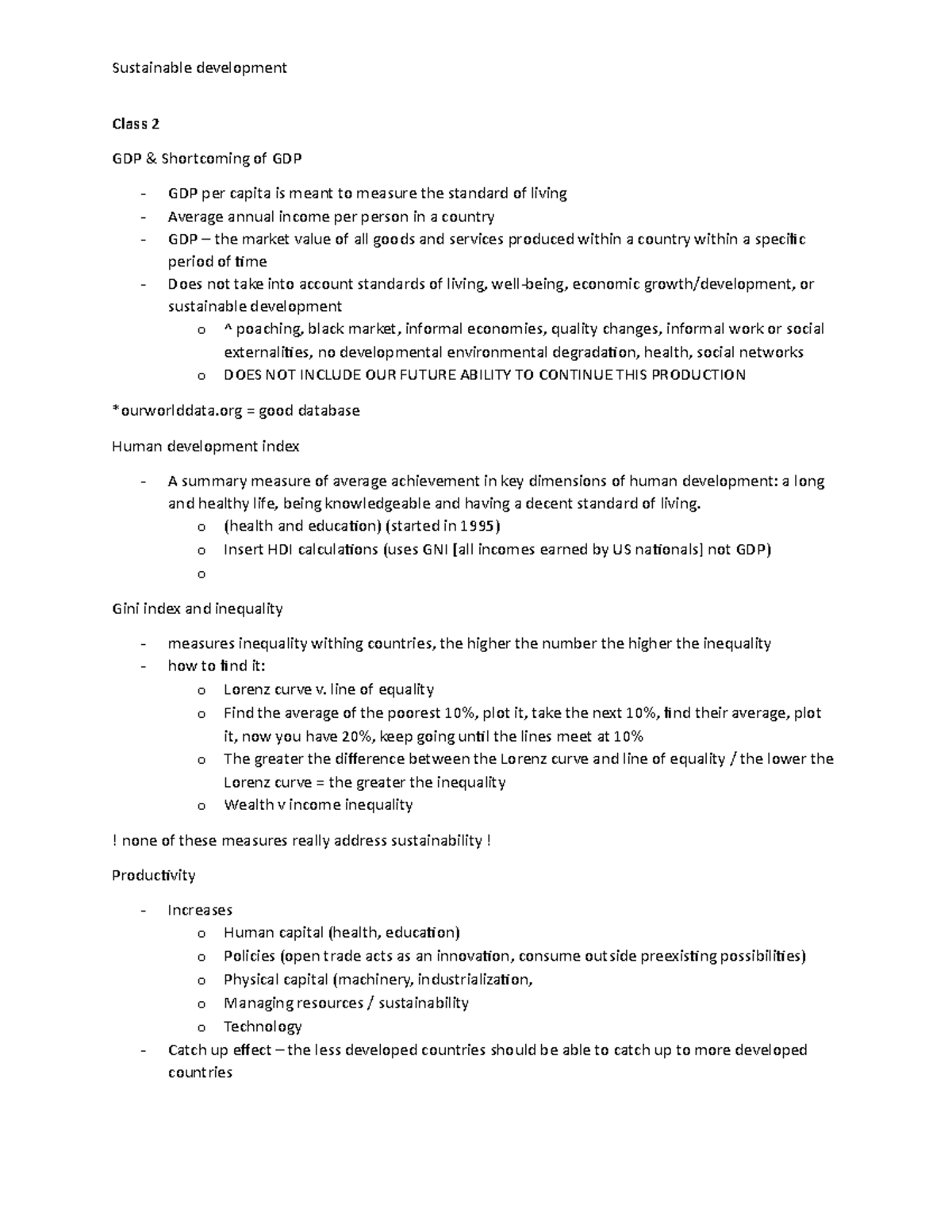 lecture-2-notes-sustainable-development-class-2-gdp-shortcoming-of