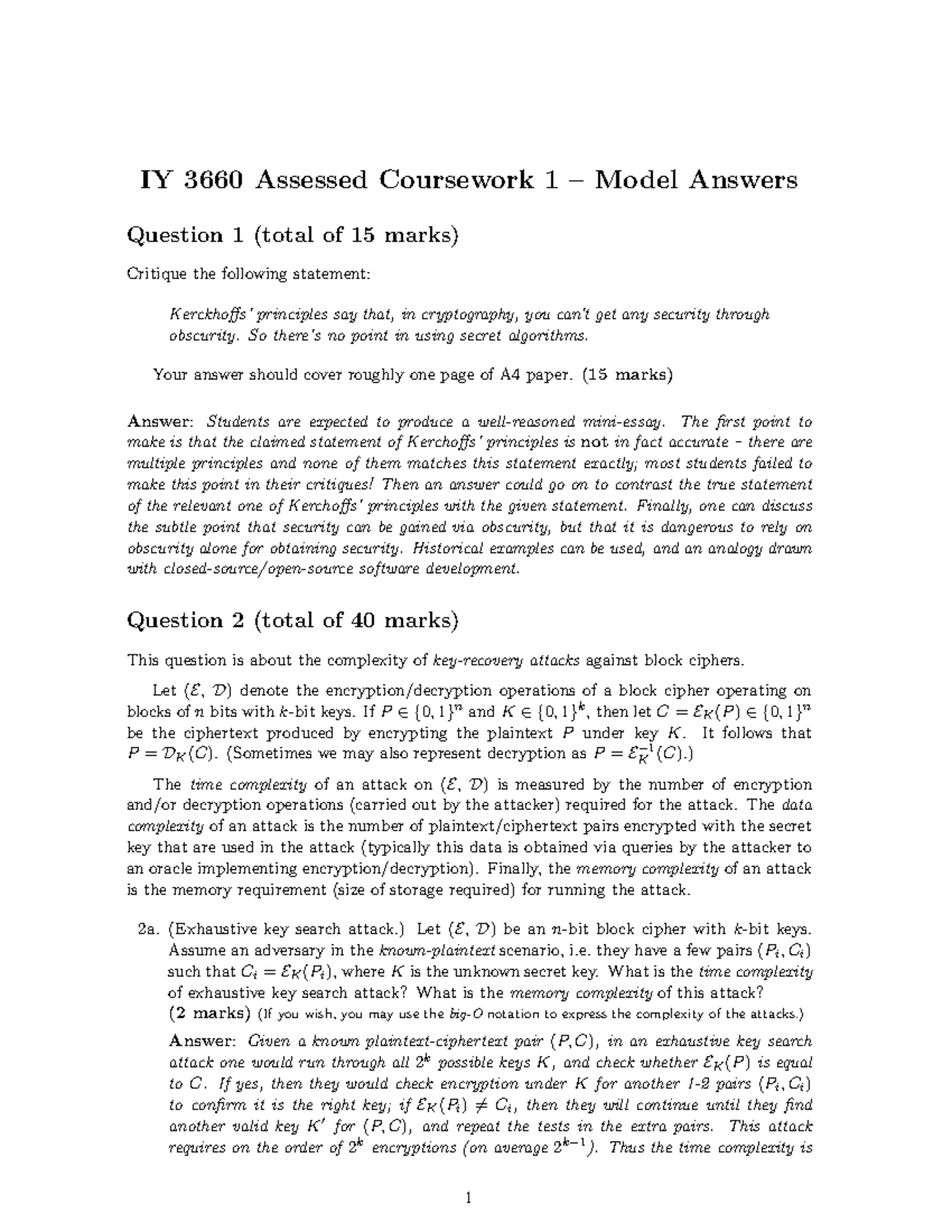 IY3660-assignment 1-modelanswers - IY 3660 Assessed Coursework 1 ...