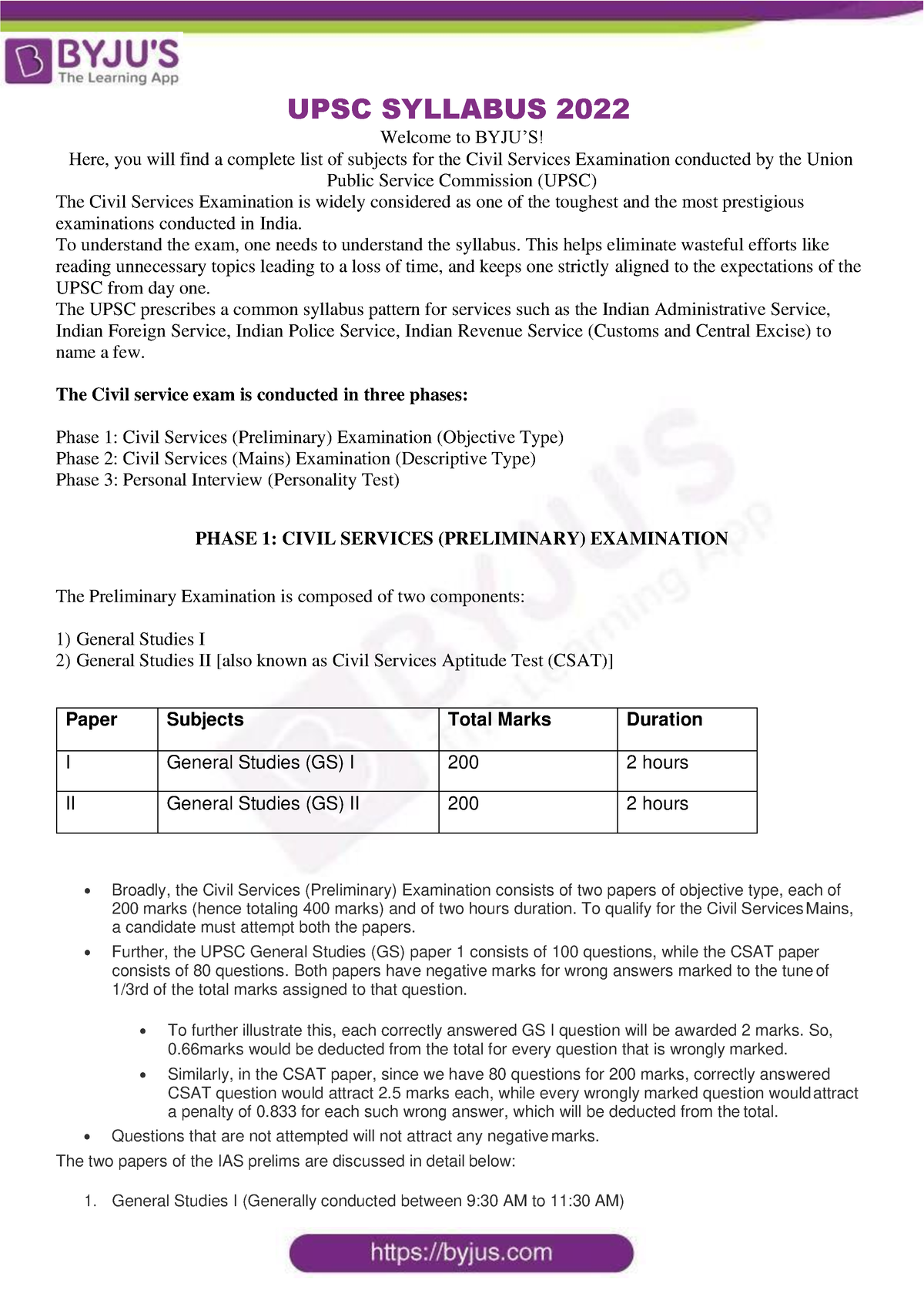 UPSC IAS Syllabus 2022 - UPSC SYLLABUS 202 2 Welcome To BYJU’S! Here ...