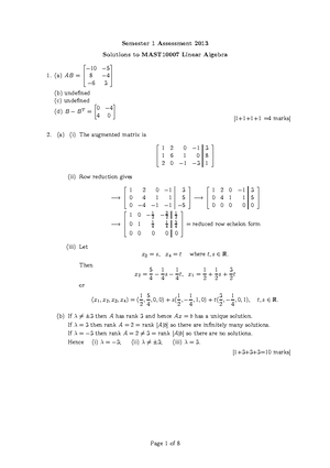 MAST10007 final cheat sheet - 1. Linear systems 2 elementary matrices 1 ...