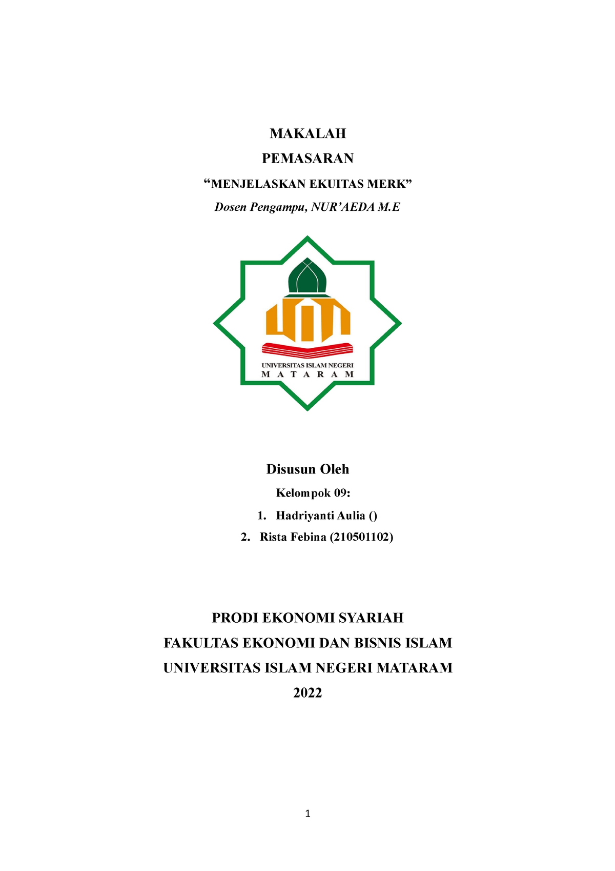 Makalah Pemasaran - SELAMAT MEMBACA - MAKALAH PEMASARAN “MENJELASKAN ...