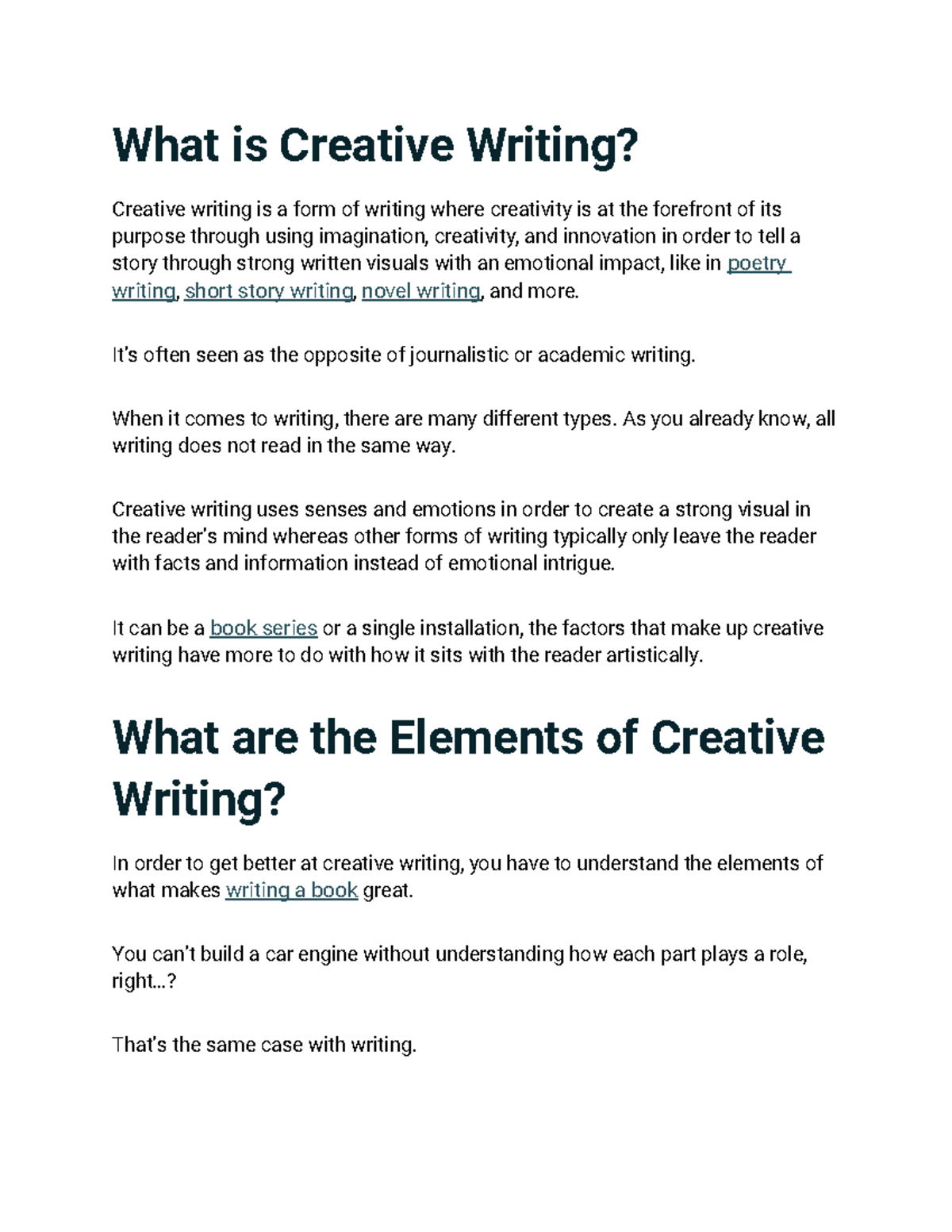 528206259 What is Creative Writing - What is Creative Writing? Creative ...