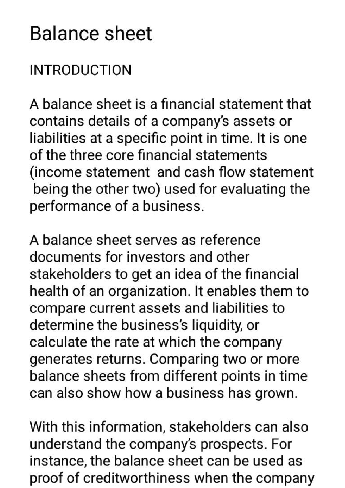 balance-sheet-explanation-bachleor-of-commerce-studocu