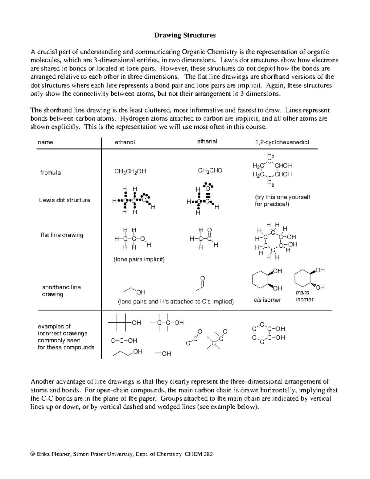 1 Drawing Structures - EASY and concise lectures - Erika Plettner ...
