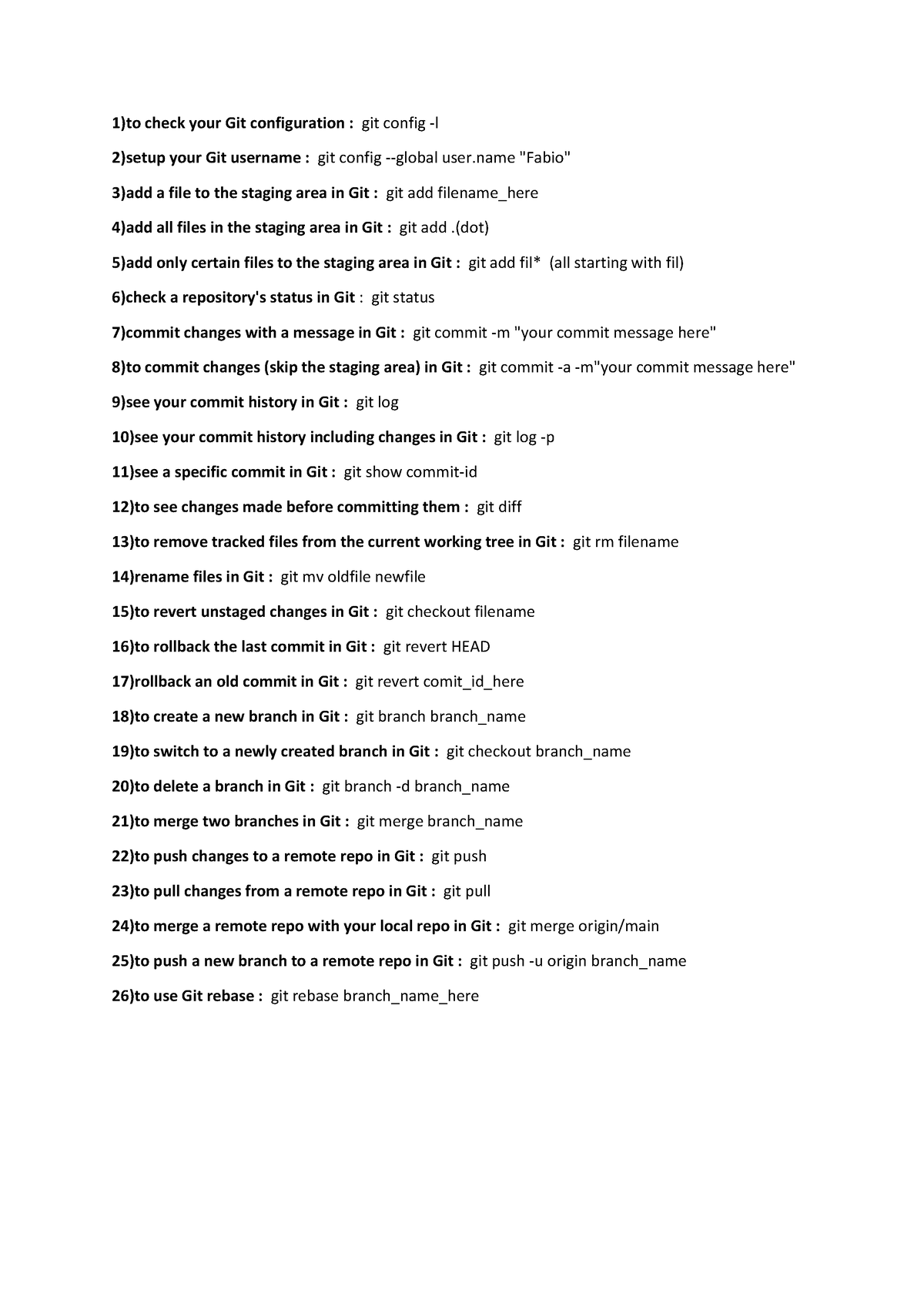 gitcommands-1-to-check-your-git-configuration-git-config-l-2-setup