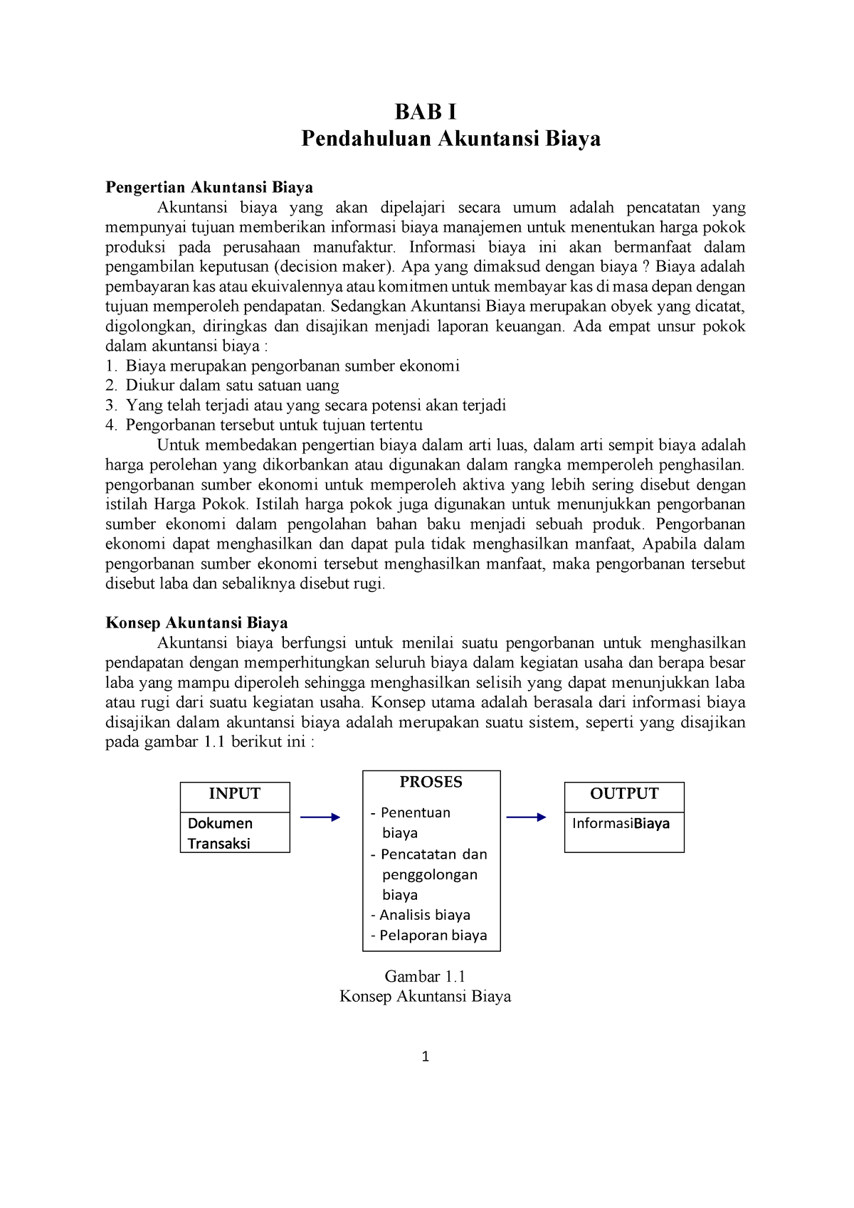 Modul Akuntansi Biaya Bab 1 Pendahuluan Akuntansi Biaya - BAB I ...