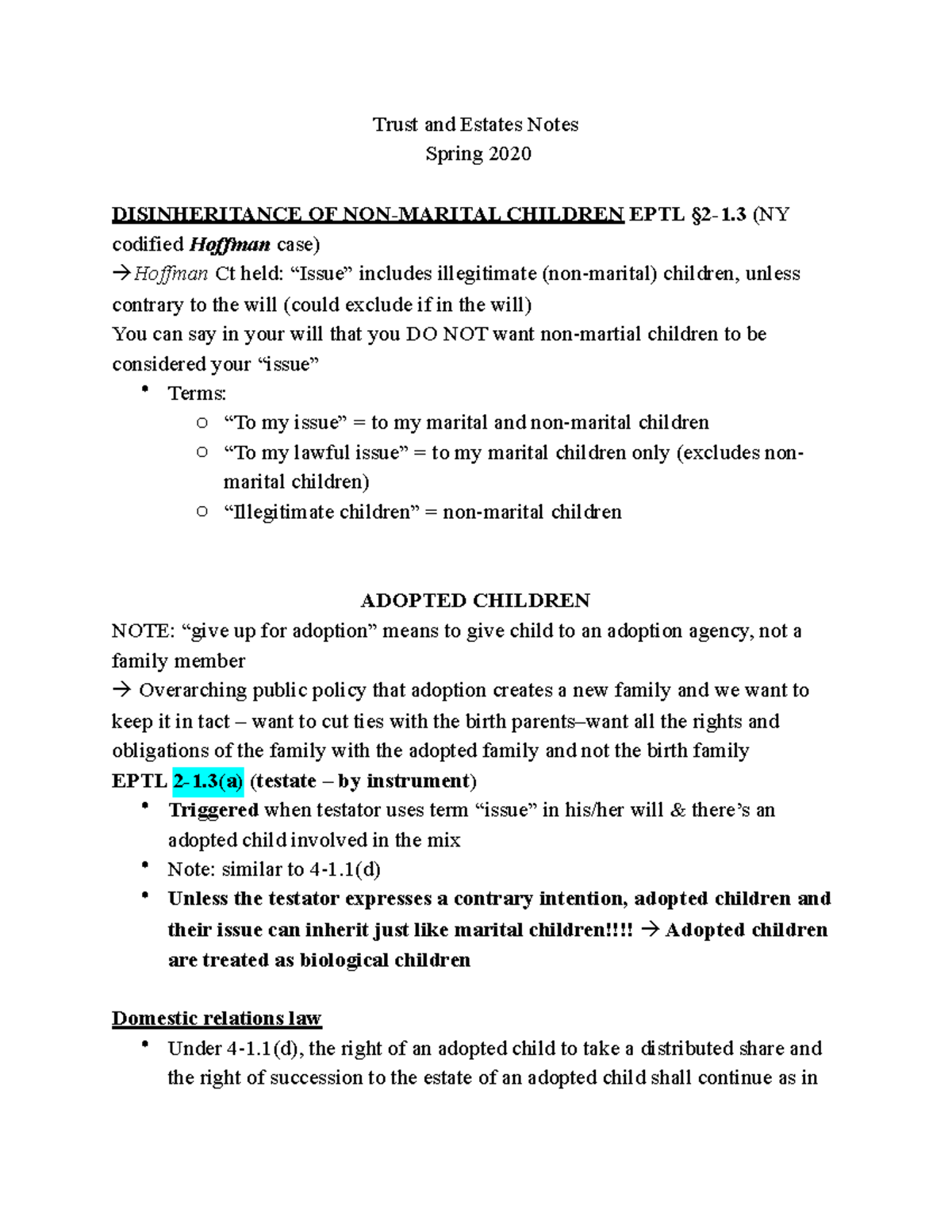 disinheritance-of-non-marital-children-trust-and-estates-notes