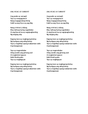 Ang Pasko Ay Sumapit Lyrics Kkkkkkkkkkkkkss Ang Pasko Ay Sumapit Ang Pasko Ay Sumapit Tayo Ay Studocu