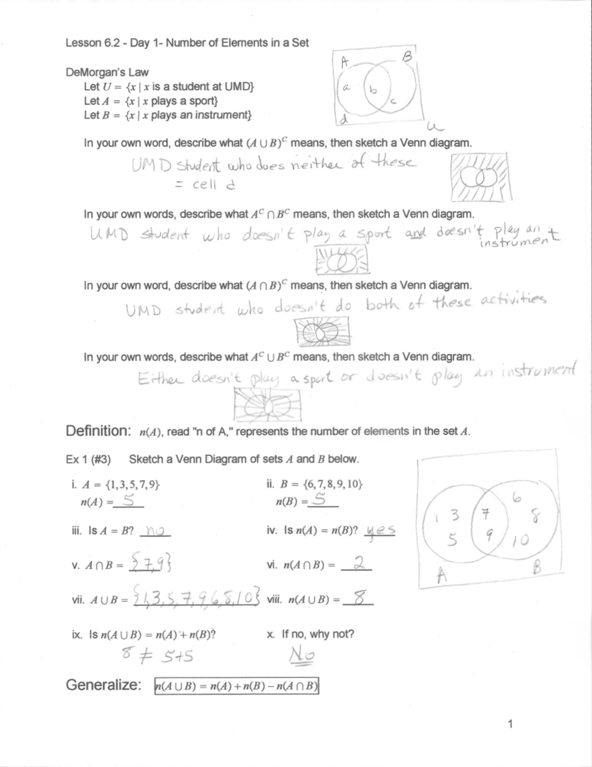 Practice Problem Set 6.2A Solutions - MATH107 - Studocu