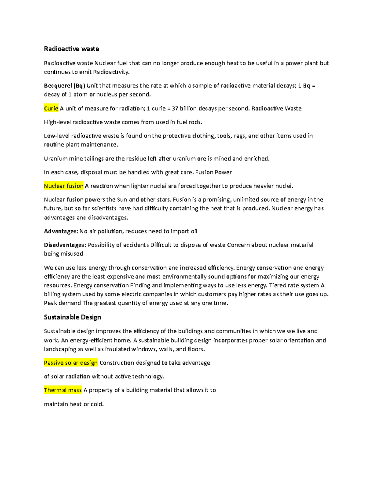 Radioactive waste Environmental Science Radioactive waste