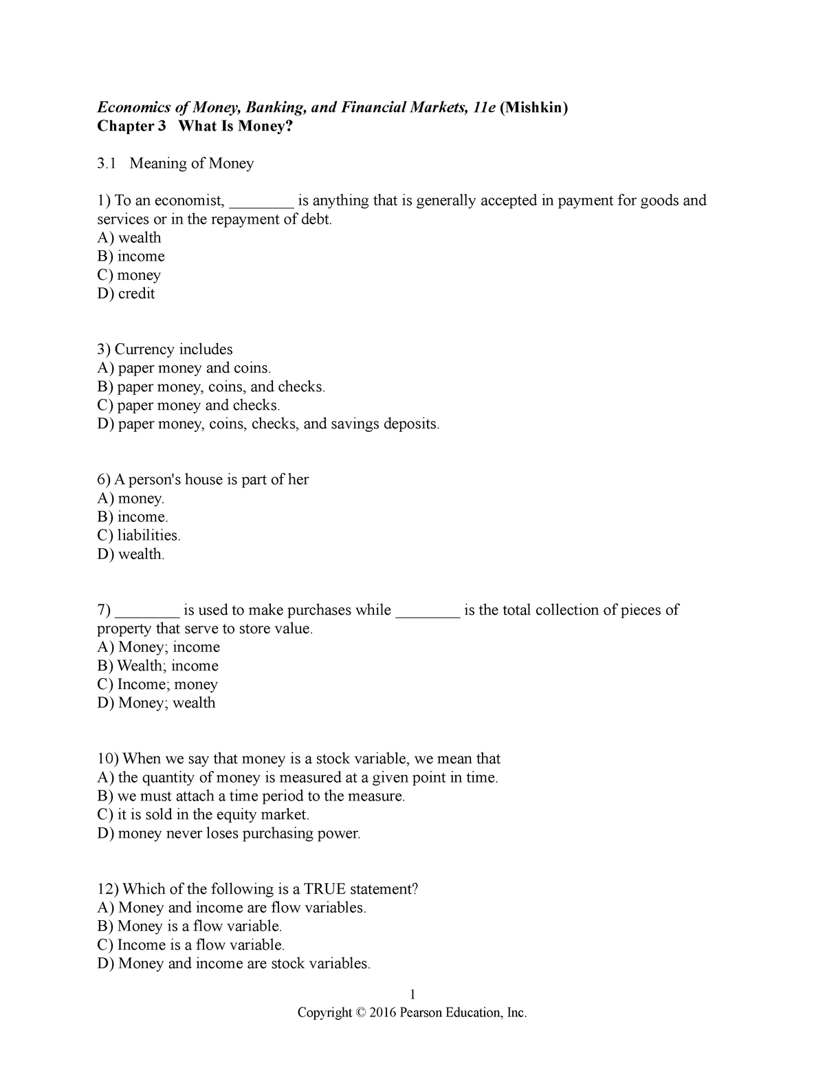 Chapter 3 Exercise Econ3410 Money And Banking Studocu - 