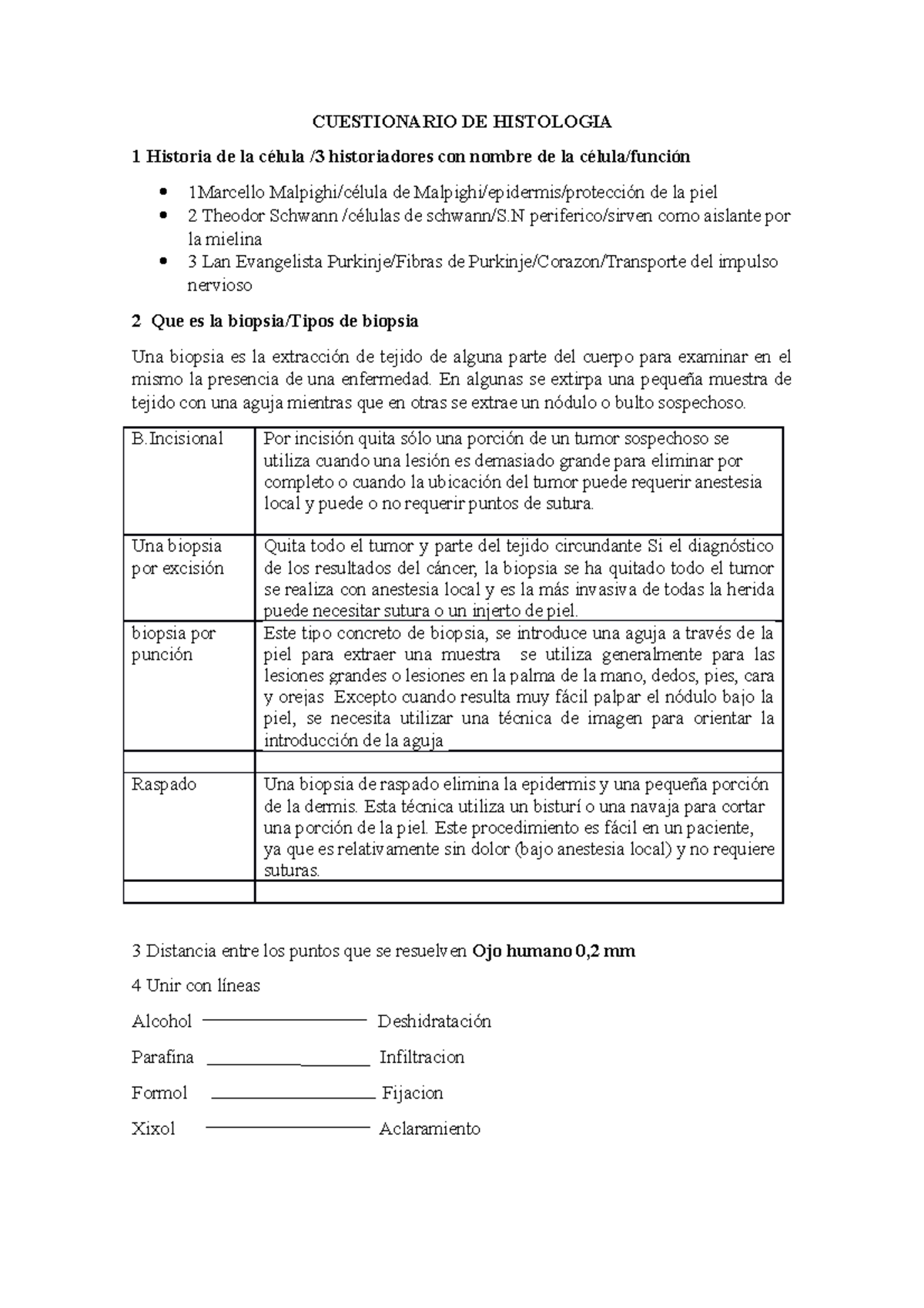 Examen 2019, Preguntas Y Respuestas - CUESTIONARIO DE HISTOLOGIA 1 ...