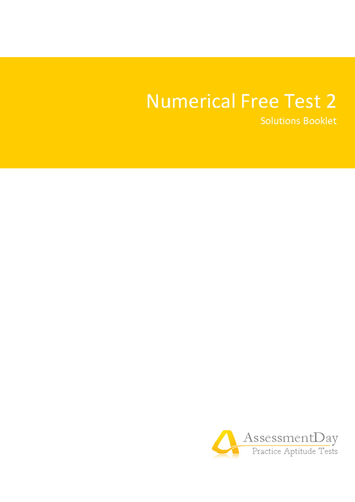Numerical Reasoning Free Test 2 Solutions - Numerical Free Test 2 ...