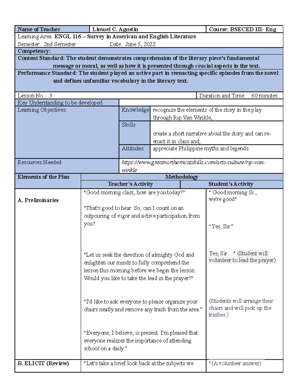 rip-van-winkle-lesson-plan-name-of-teacher-limuel-c-agustin-course