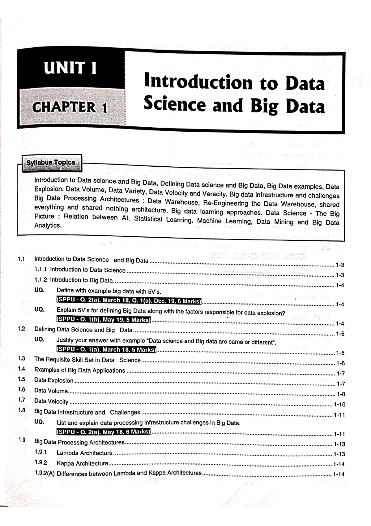 Insem Dsbda - UNIT I Introduction To Data CHAPTER 1 Science And Big ...