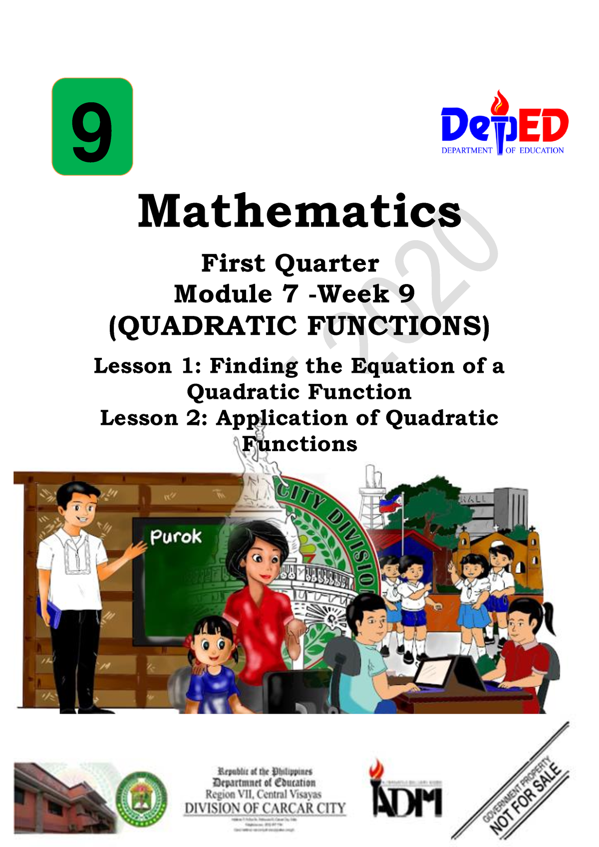 Copy Of Math-9 SLM Q1 W9 M7 L1-2 V1.0-CC-released - Mathematics First ...