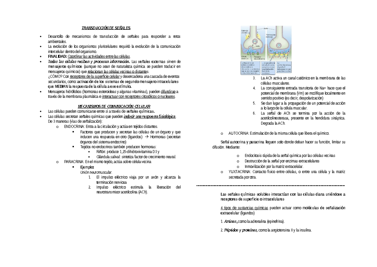 Transducción de Señales- Fisiologia Médica Boron - TRANSDUCCIÓN DE