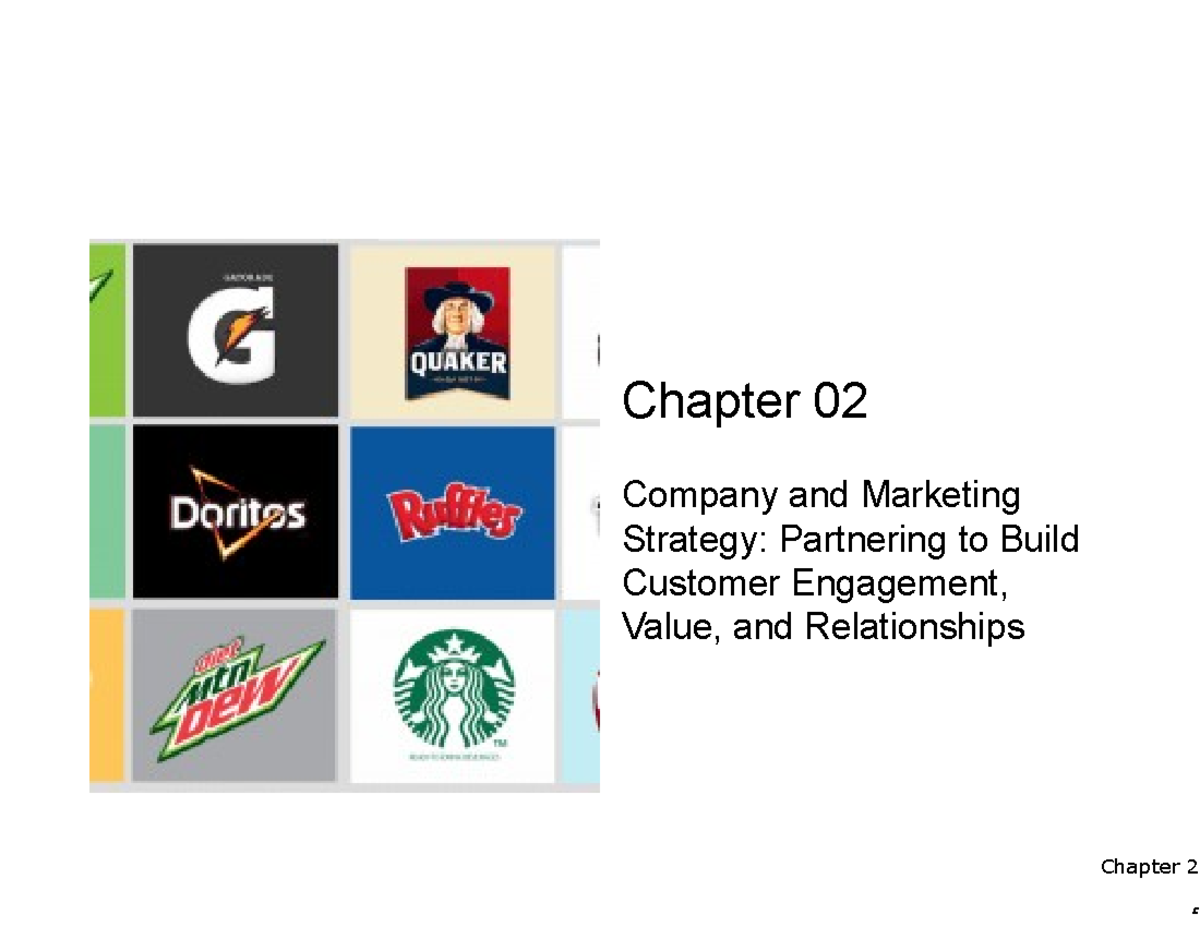 Chapter 2 - NOTE - Chapter 02 Company And Marketing Strategy ...