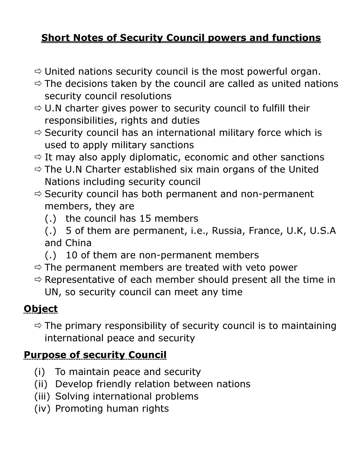 short-notes-of-security-council-powers-and-functions-the-decisions