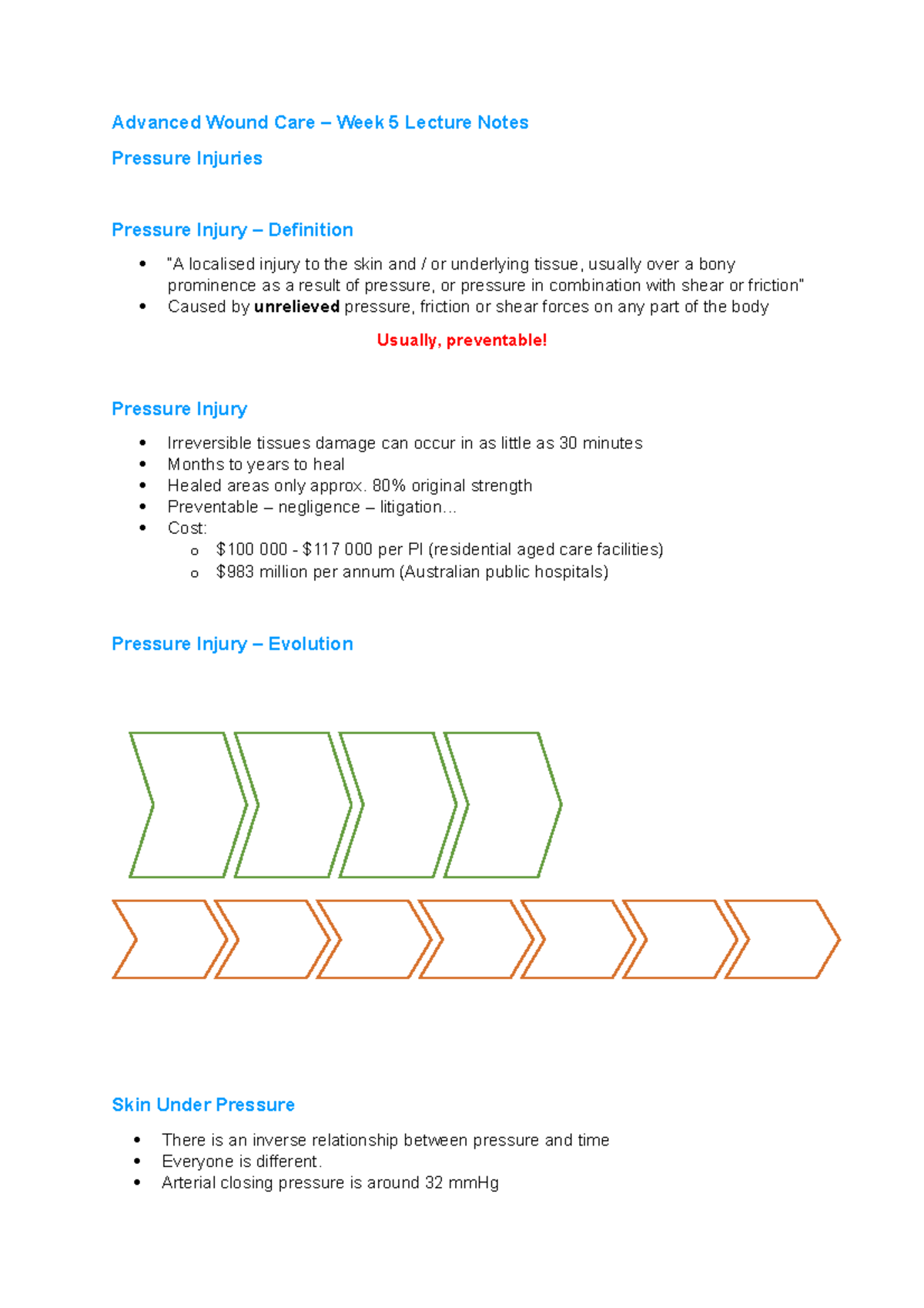 Advanced Wound Care Week 5 Lecture Notes Proteins in the