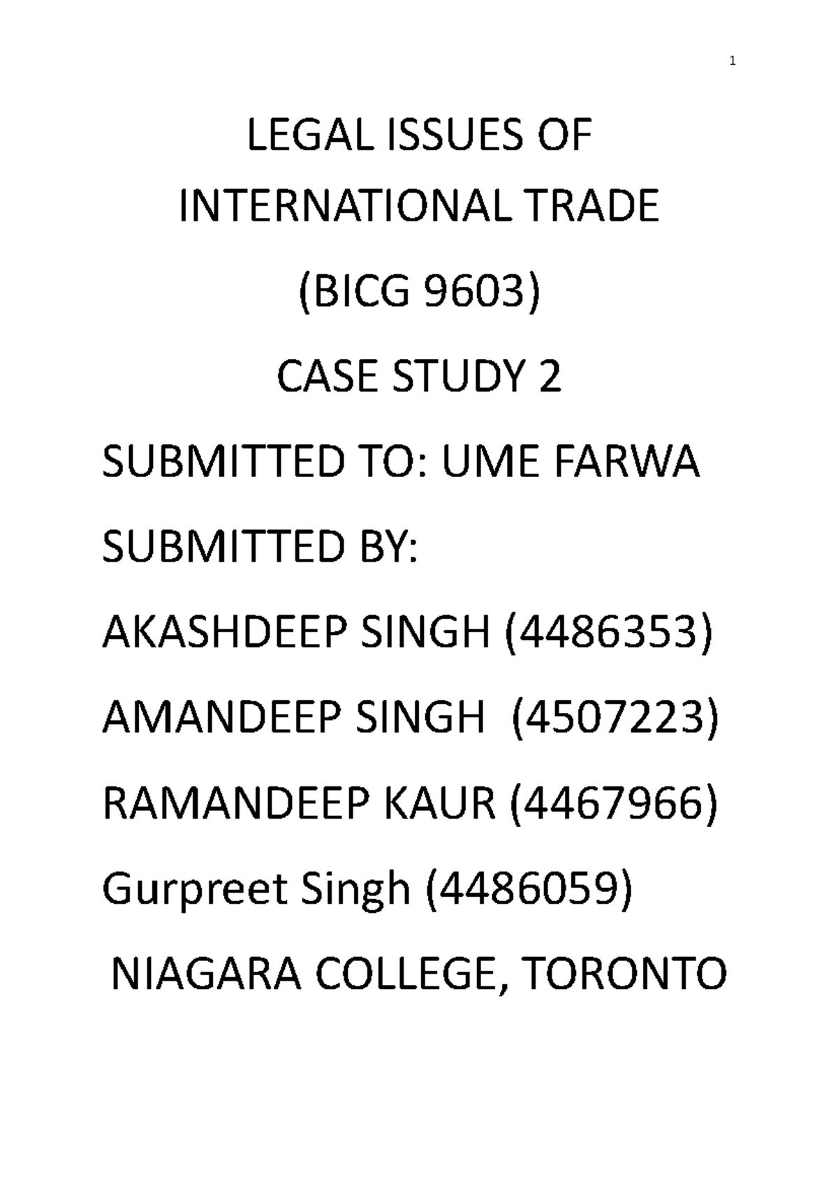 case study on international trade