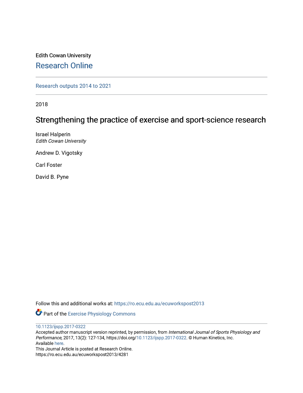 exercise science dissertation ideas