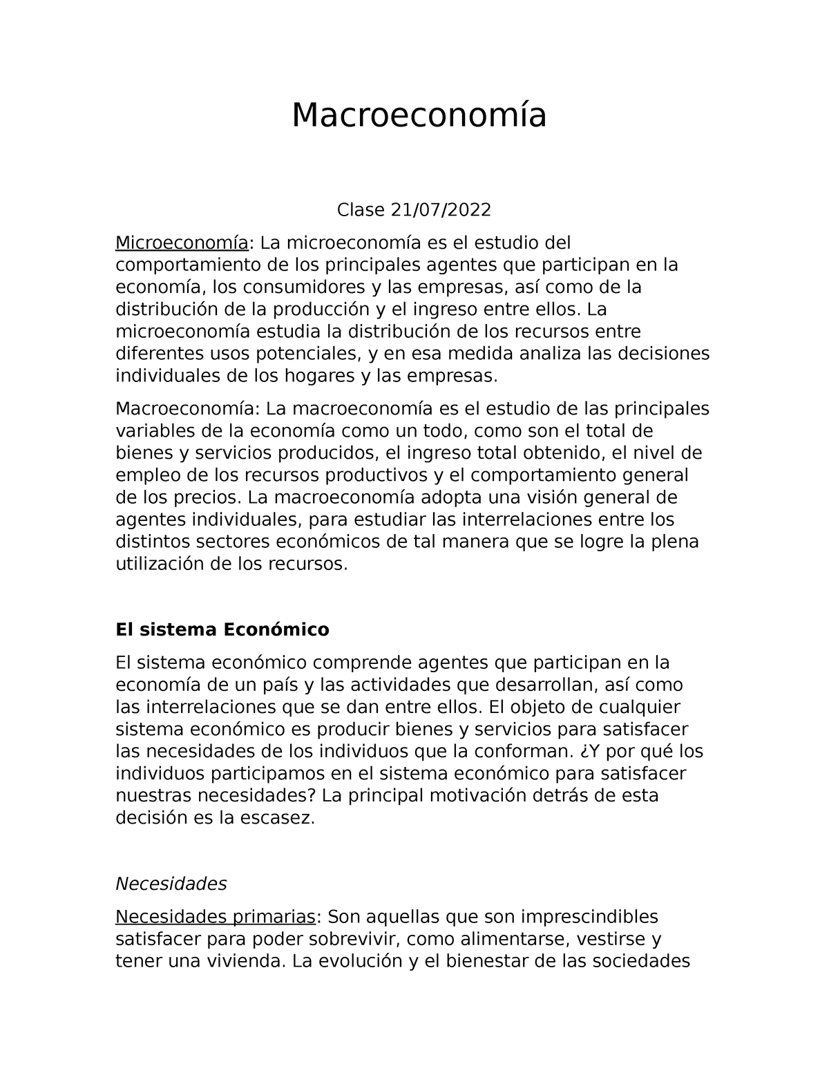 Macroeconomía - Apuntes Semestre Entero Macroeconomia. - Macroeconomía ...