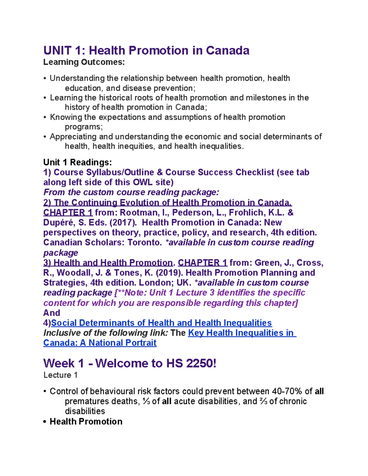 phd in health promotion in canada