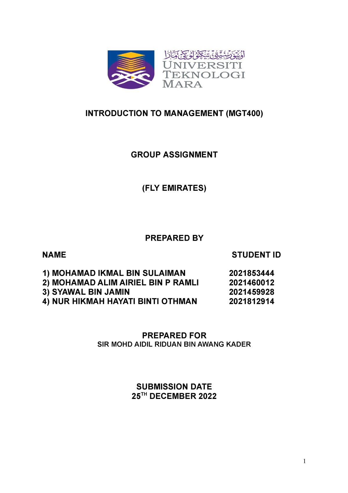 mgt400 group assignment 1