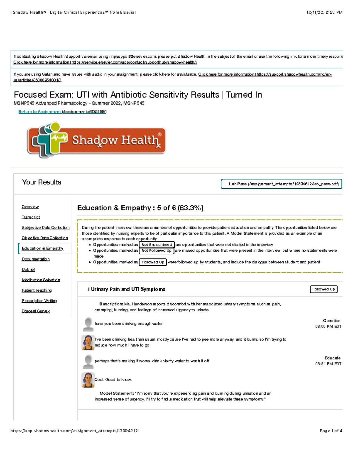 Shadow Health Digital Clinical Experience Orientation Quizlet 75 - pw1igp0