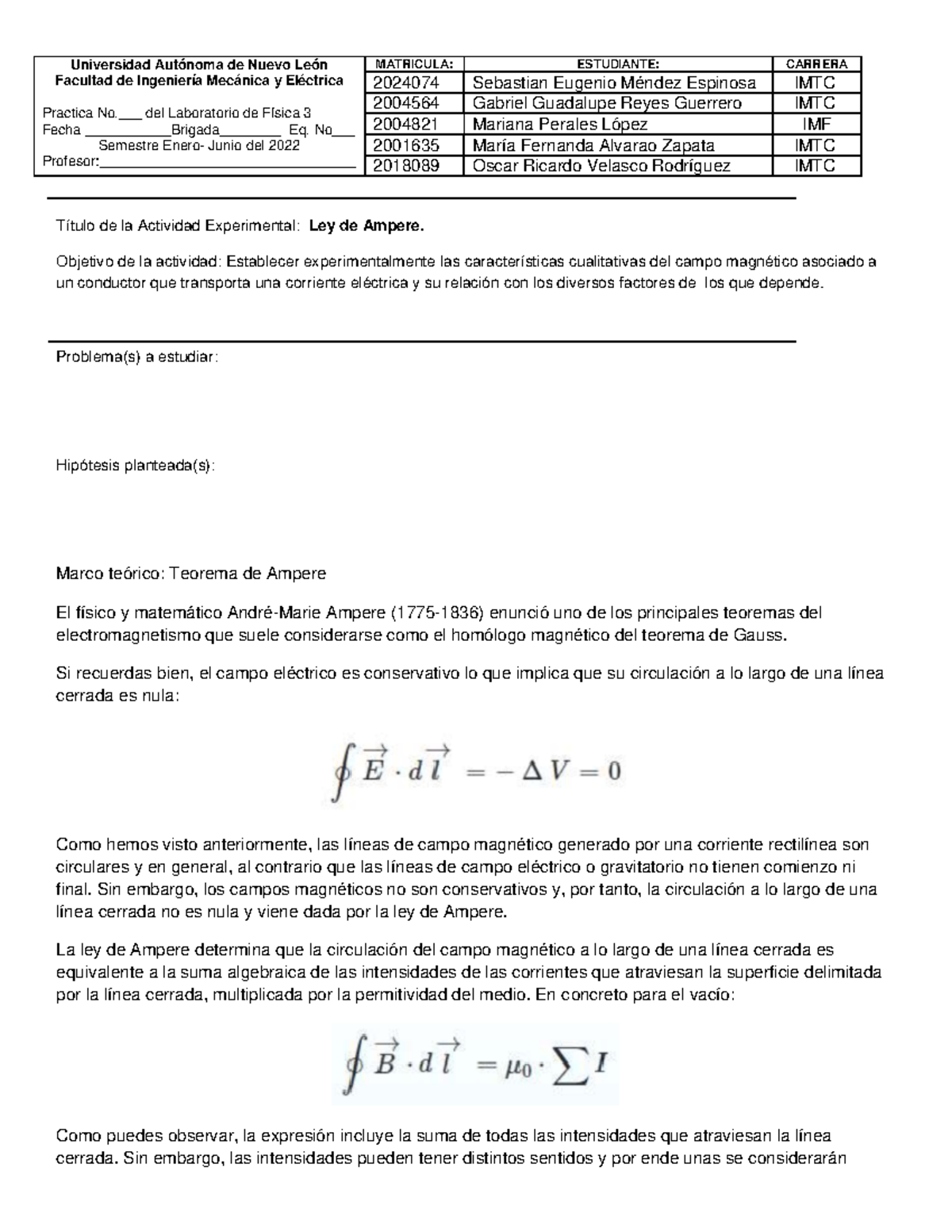 Practica 8-1 - Pracitca 8 del lab de fisica 3 - Universidad Autónoma de ...