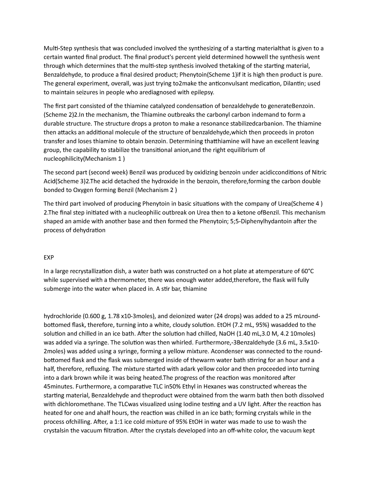 Multi - zx\zX - Multi-Step synthesis that was concluded involved the ...