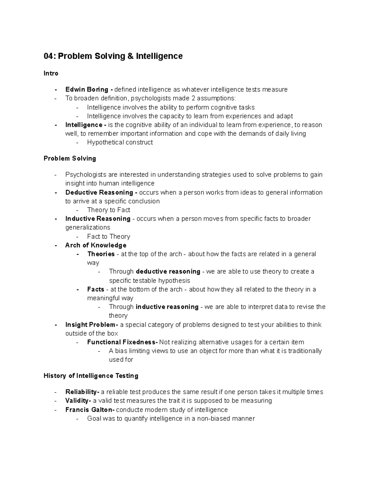 04 Problem Solving & Intelligence - 04: Problem Solving & Intelligence ...