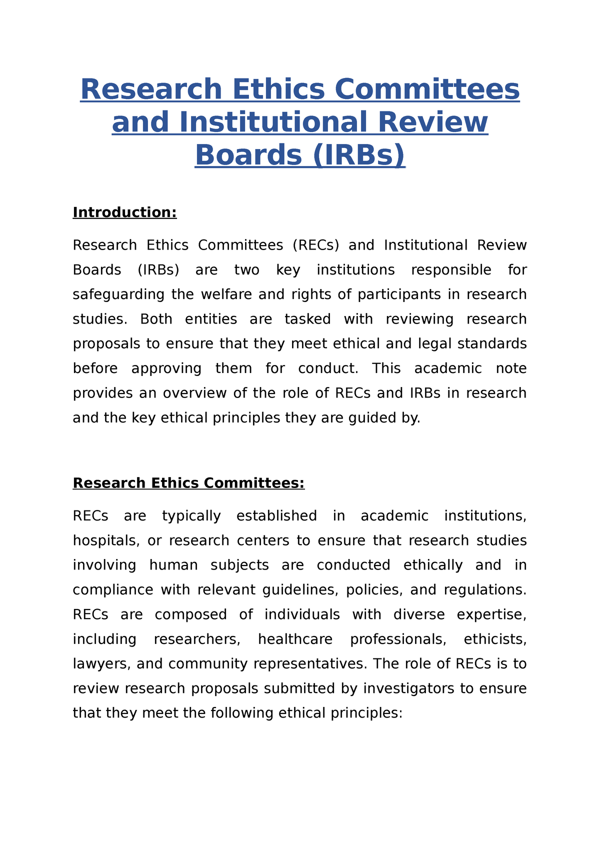 research ethics board phac