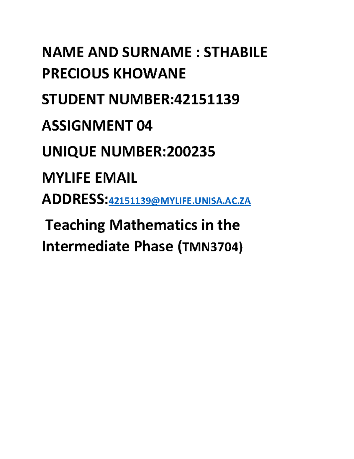 tmn3704 assignment 4 answers pdf