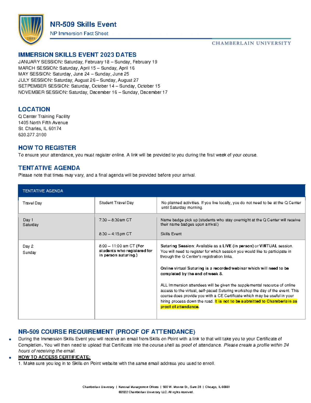 NP Immersion FACT Sheet 2023 - NR-509 Skills Event NP Immersion Fact ...