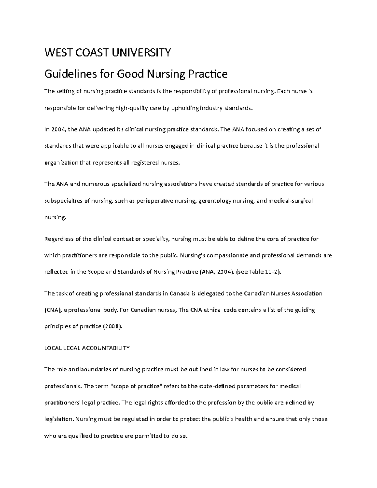 write a guide for graduate nursing students and professionals