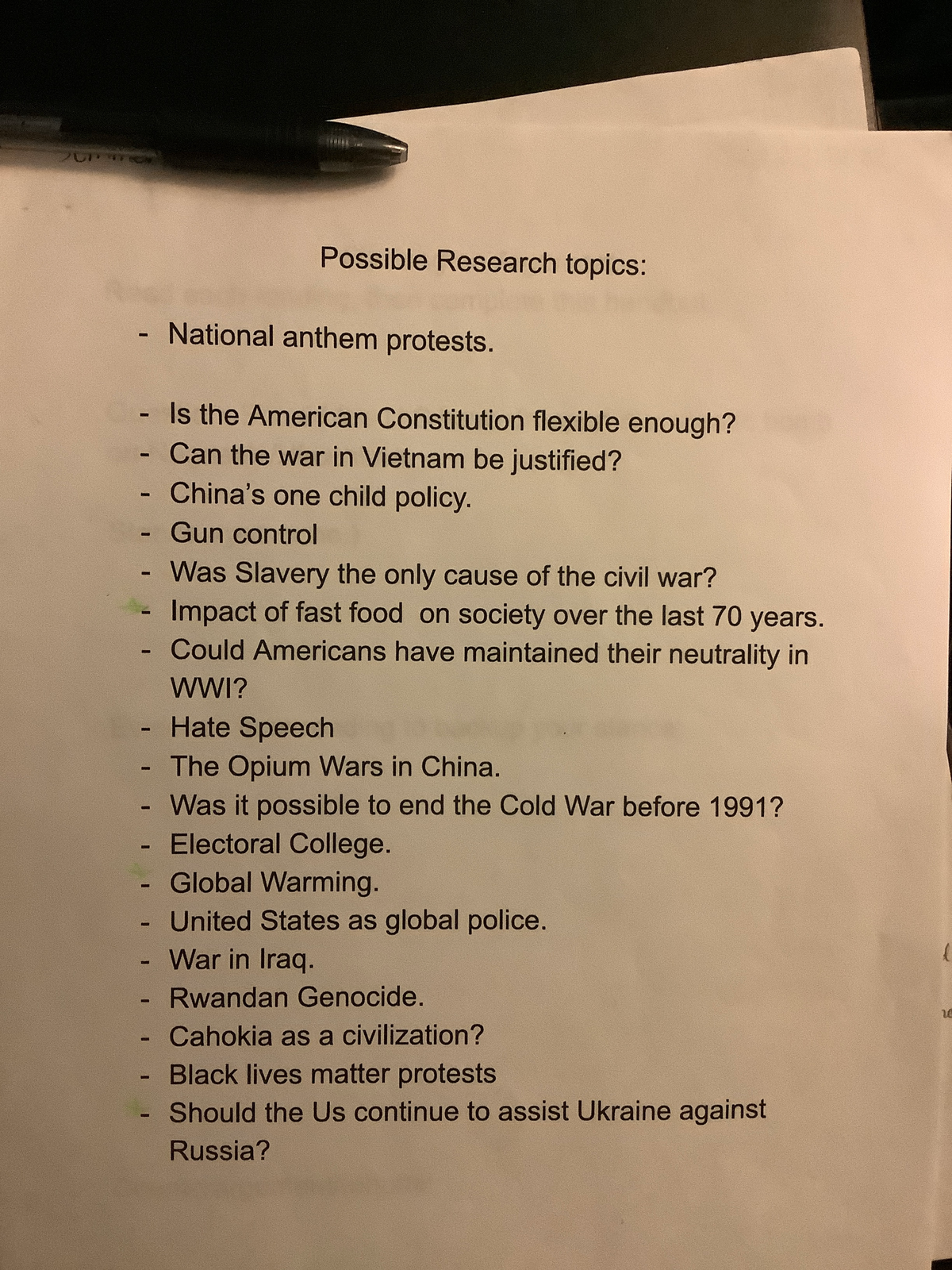 Research Topics for Essay - MSCI3163 - Studocu