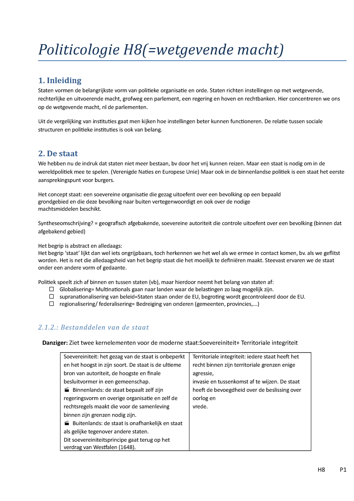 Politicologie H8 Samenvatting Hoofdstuk 8 Een Plattegrond Van De Macht Inleiding Tot 5920