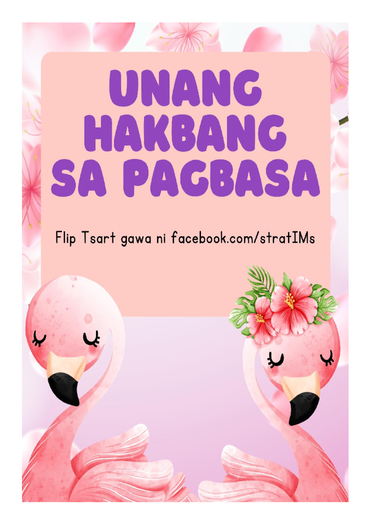 Unang Hakbang Sa Pagbasa Flamingo design - UNANG HAKBANG SA PACBASA ...