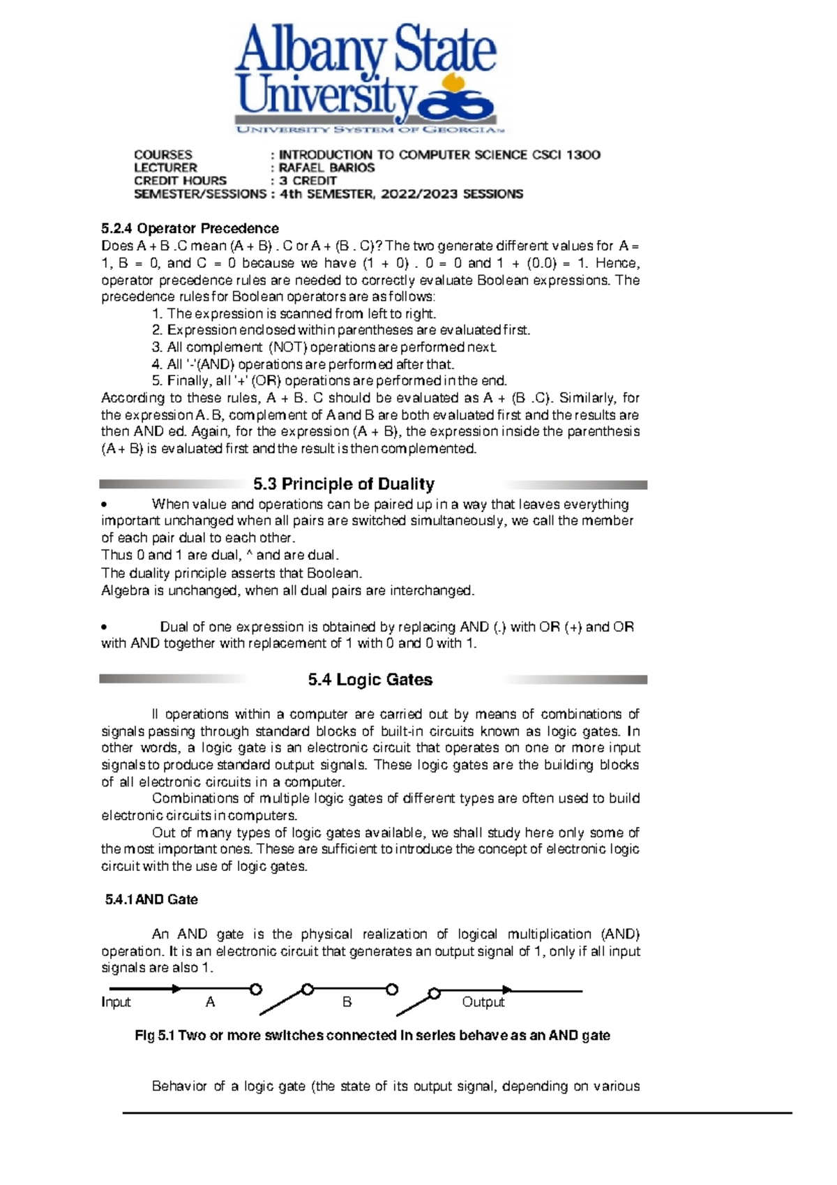 Computer Fundamental - 20230425 202935-21 - 5.2 Operator Precedence ...