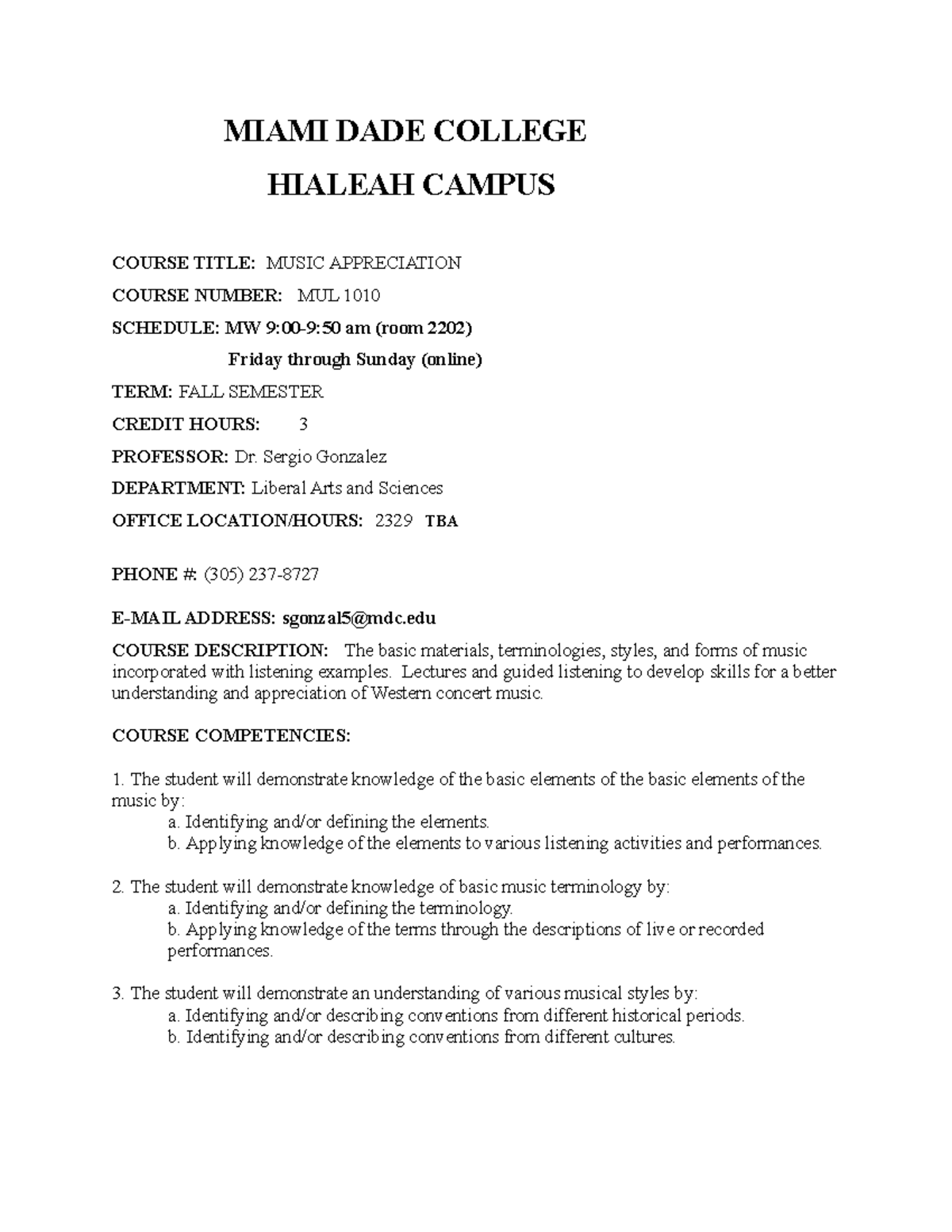 Miami Dade College Transcripts - lpd7pyf