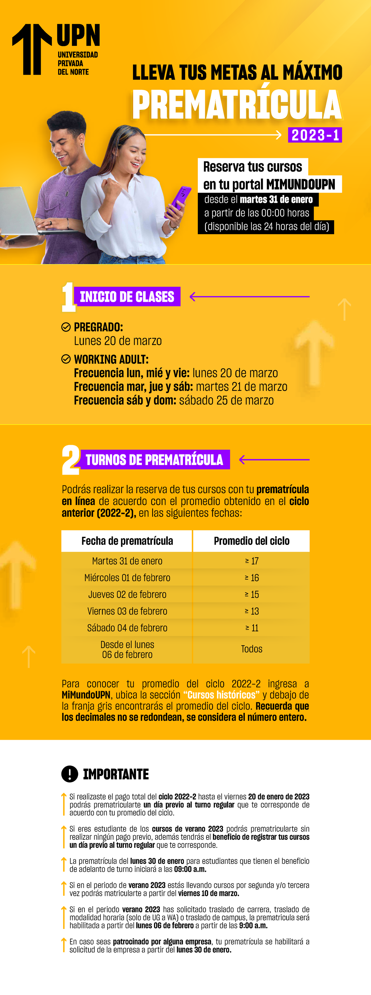 Upn prematricula 2023 1 act Trujillo y Cajamarca 27 01 2023 - LLEVA TUS ...