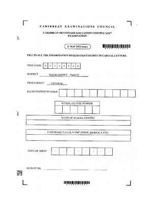 HSB past papers - Human and social biology - Studocu