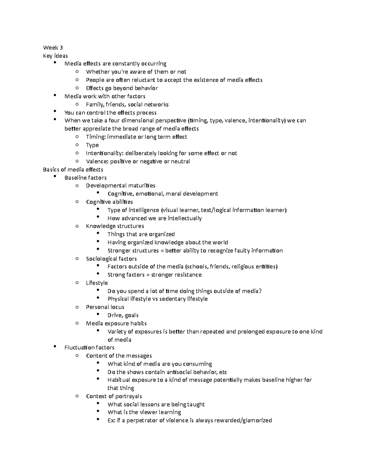 SMAD 150 Week 3 - SMAD 150 Monday lecture notes Class materials made ...