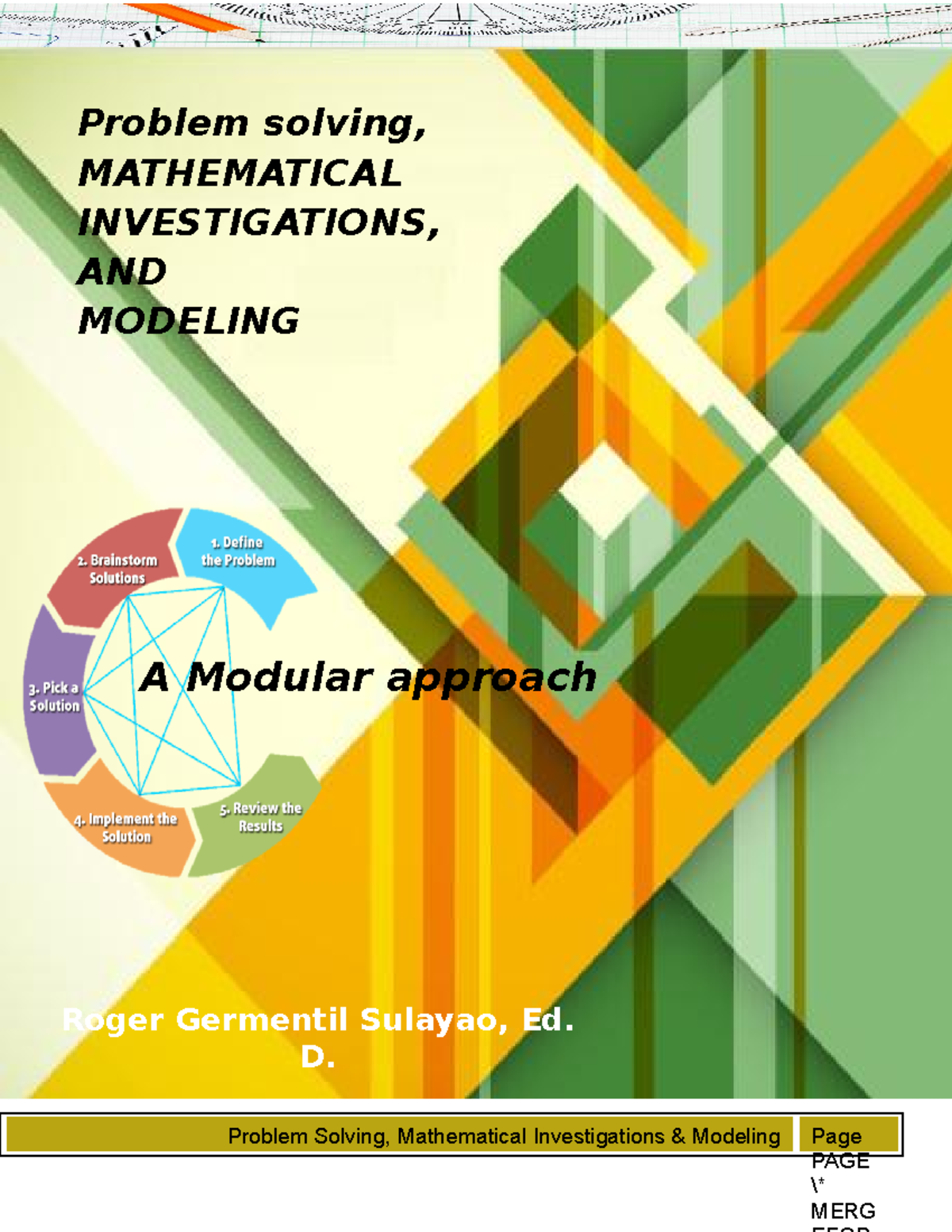 Act-out - MATH116X - Problem Solving, Mathematical Investigations ...