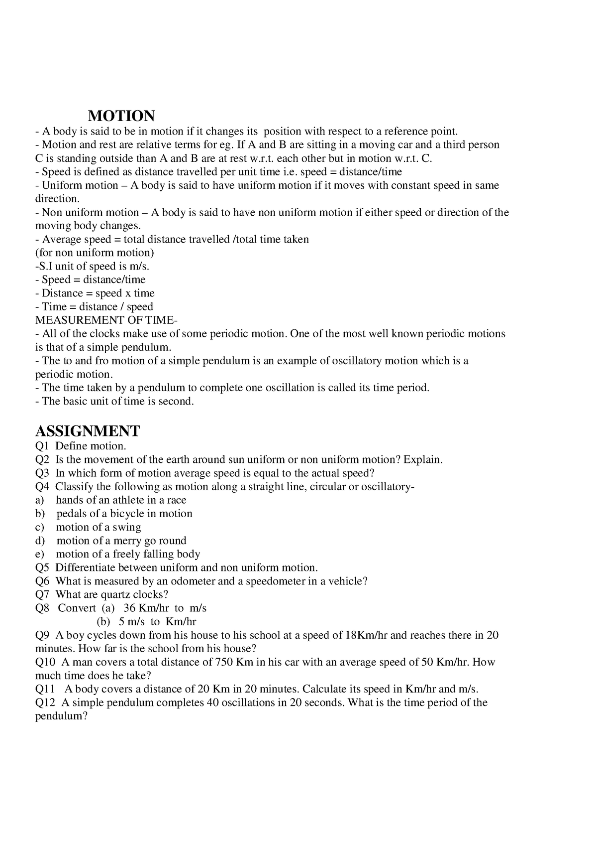 cbse-class-7-science-motion-motion-a-body-is-said-to-be-in-motion