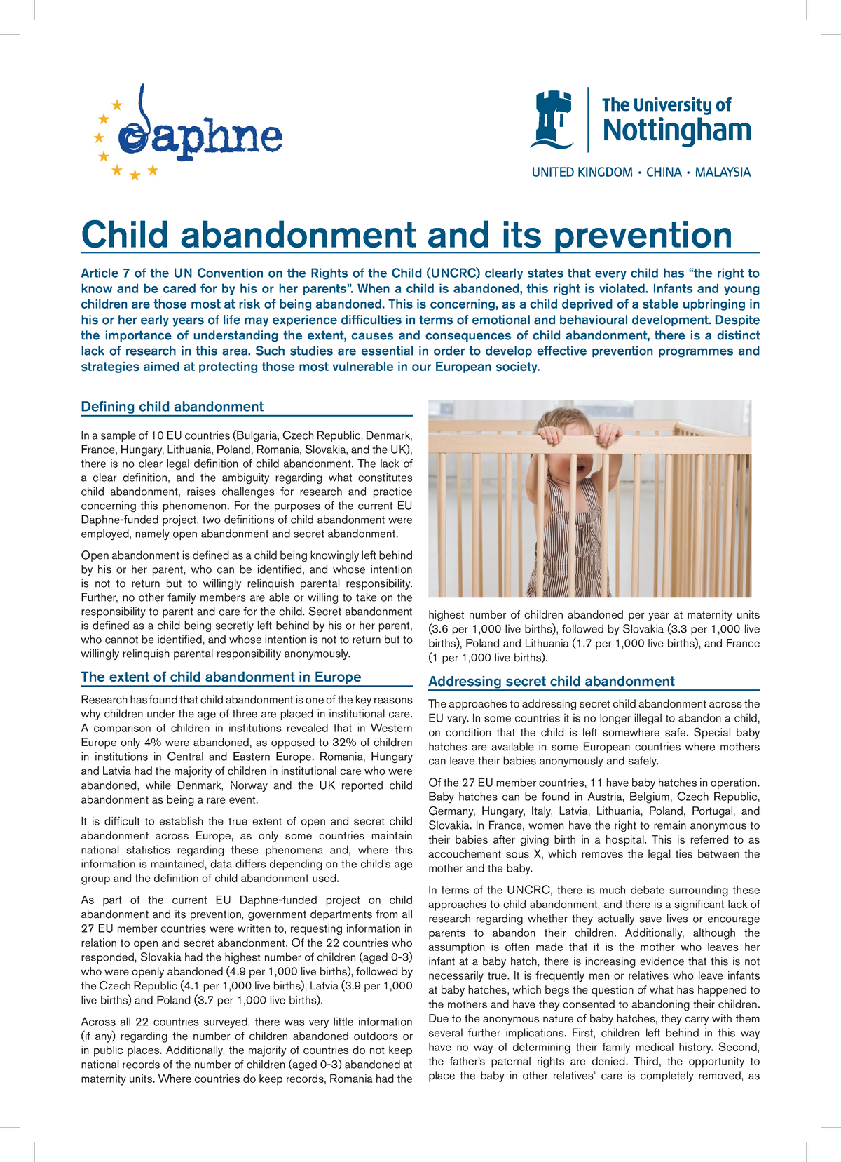 essay on child abandonment