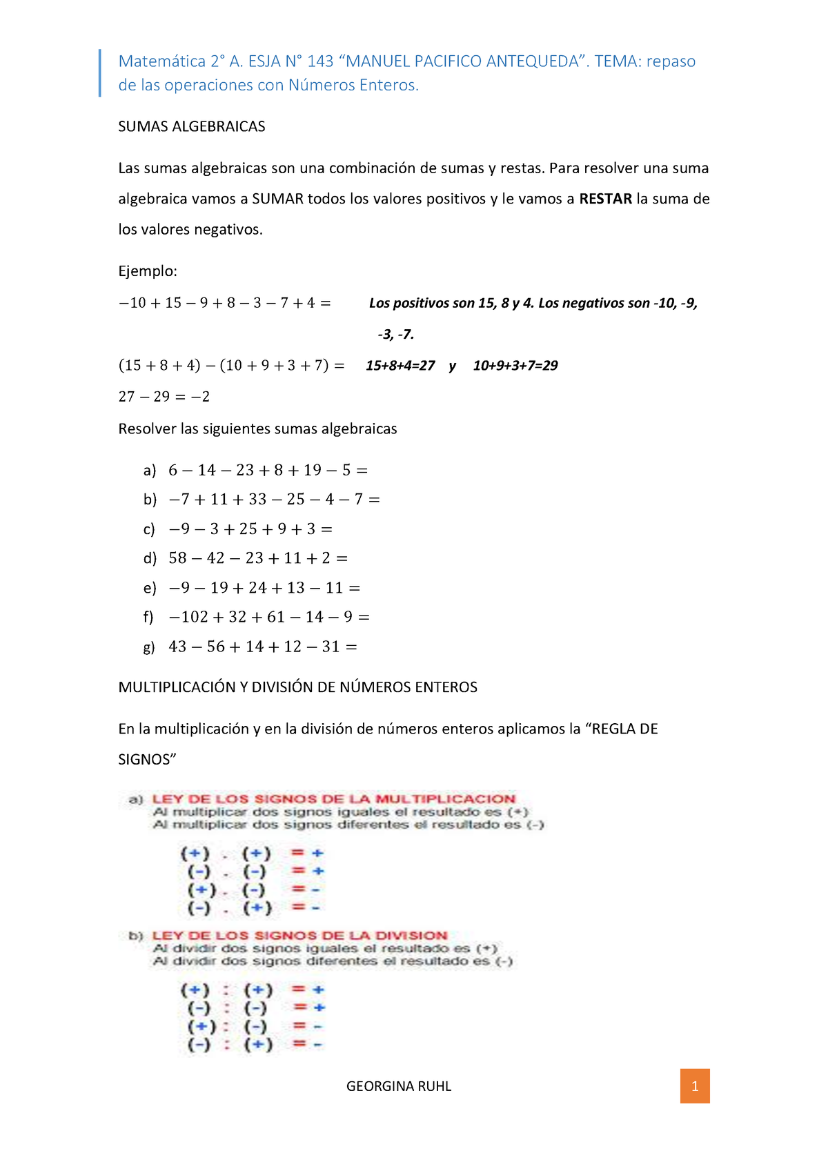 Sumas Algebraicas Fhfjcucidtif Yfufugigigugugugugigugu Matem Tica