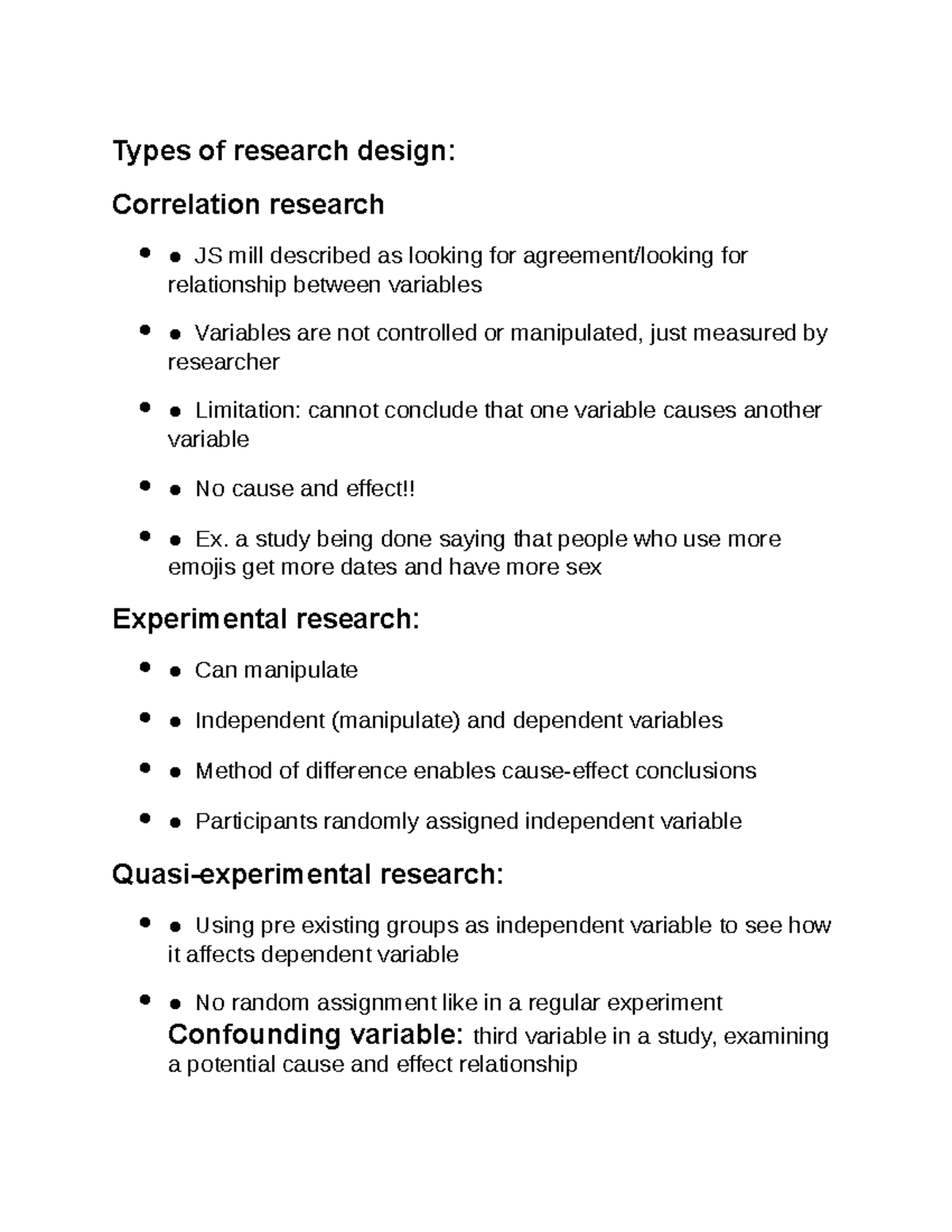 Types of research design - Types of research design: Correlation ...